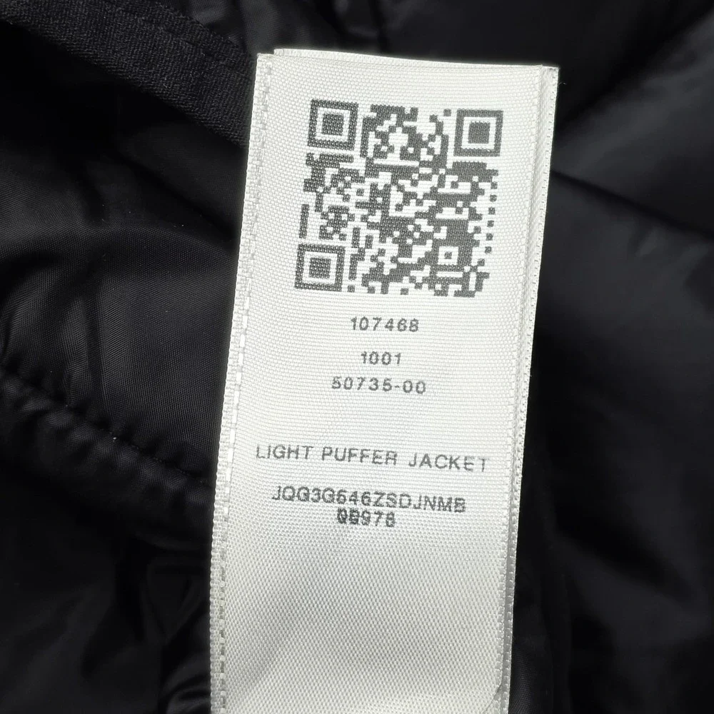 True Religion Jacket Mens M Black Puffer Light Insulated Lined Full Zip Pockets